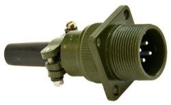 Вилка приборная с кожухом KP2-16J4AP-G (аналог 2РМДТ18БПН4Ш5В1)