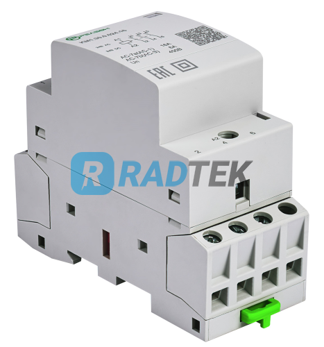 KM1.40.0.012.32 модульный контактор 4НО контакта 32А (12В AC/DC)