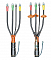Концевые муфты для многожильных кабелей до 1 кВ