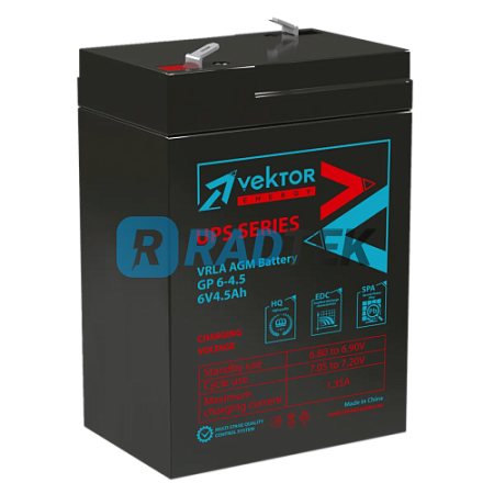 Аккумулятор Vektor Energy GP 6-4,5