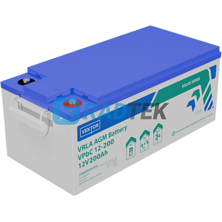Аккумулятор Vektor Energy VPbC 12-200