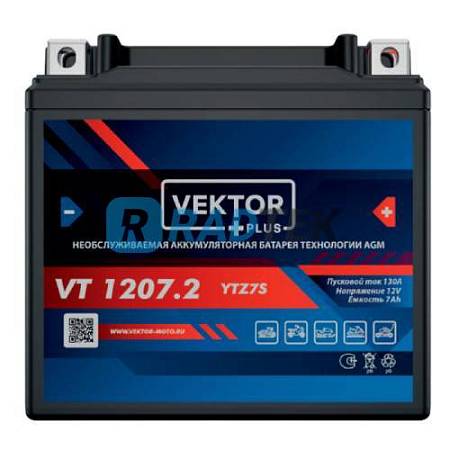Аккумулятор VEKTOR VT 1207.2